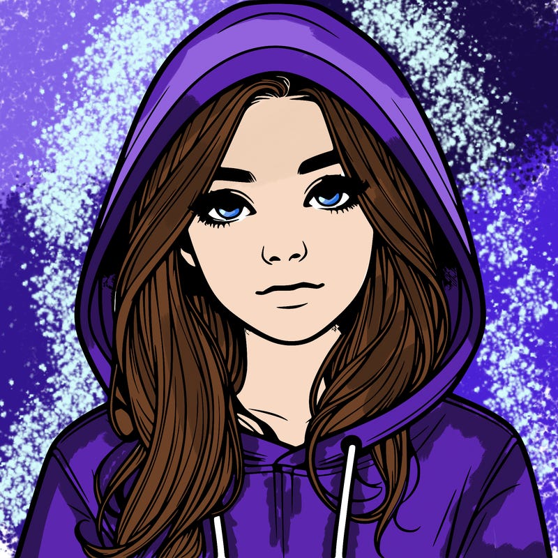 realistic girl with a hoodie