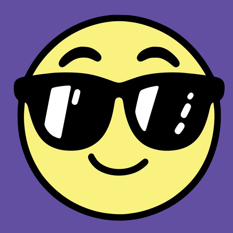 emoji with sunglasses
