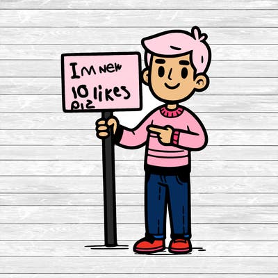 man holding up a sign, standing