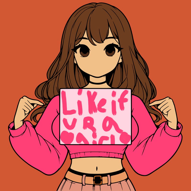 girl holding a blank sign in a long sleeve crop top