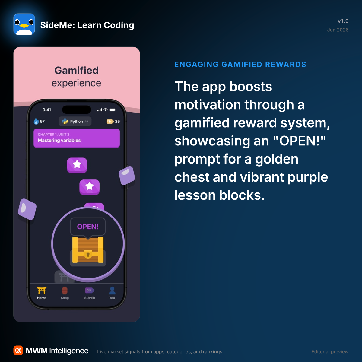 SideMe: Learn Coding - Education App | MWM