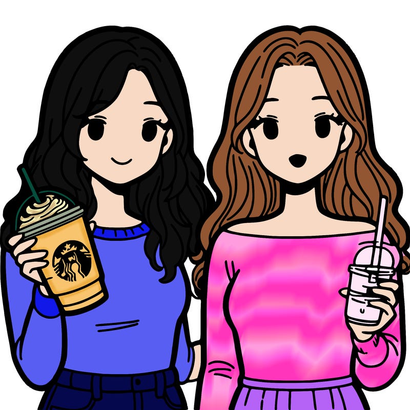 women holding starbucks drink