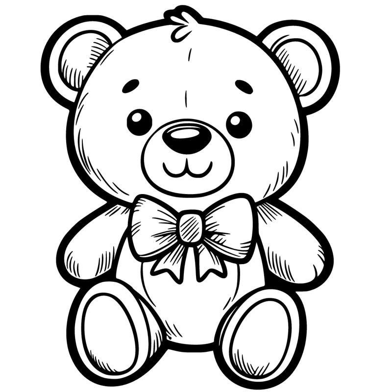 teddy bear w/ bow tie