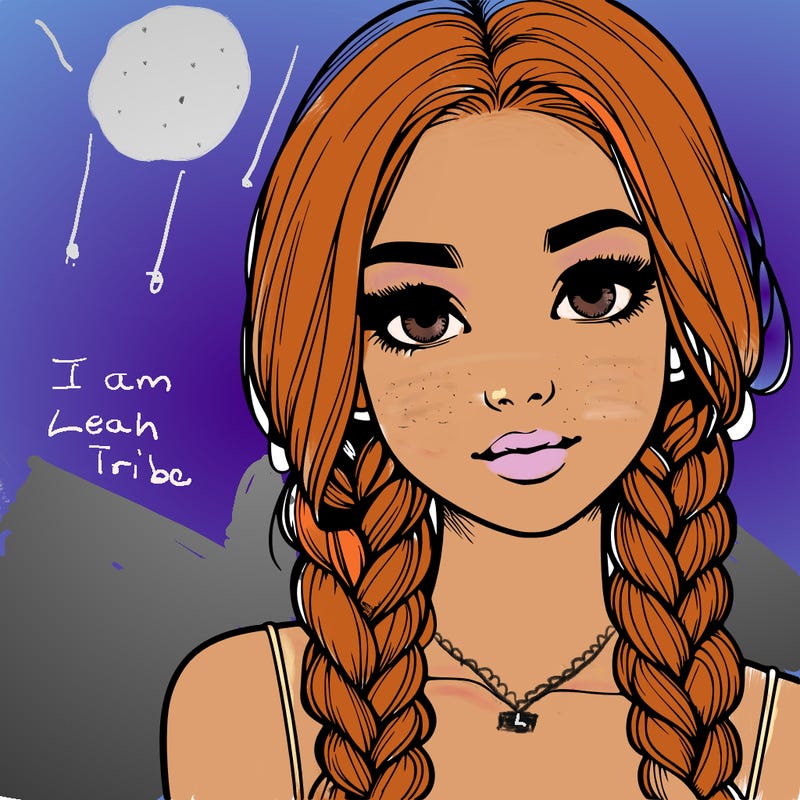 realistic girl with braids