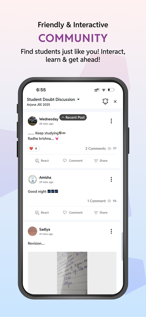 Physics Wallah - Physics Wallah app interactive student community and doubt discussion feed