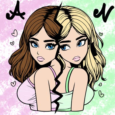 realistic girl split