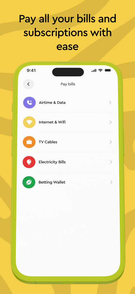 Ridima: Sell Gift Cards - Ridima app interface showing options to pay for airtime, internet, TV, and electricity bills.