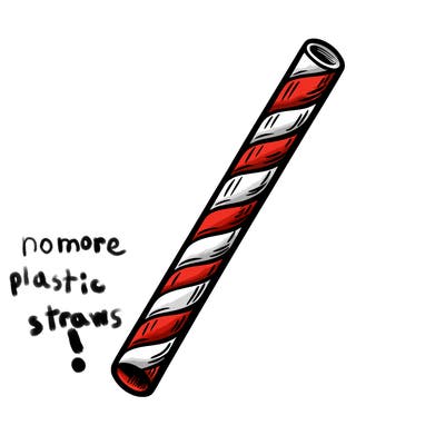 a straw