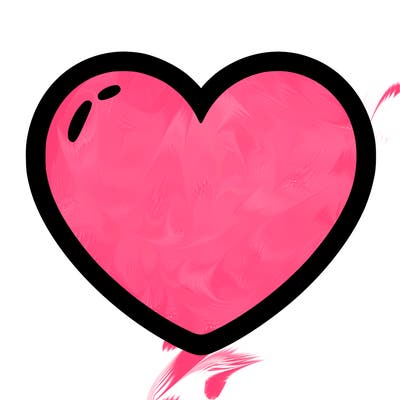 a blank heart