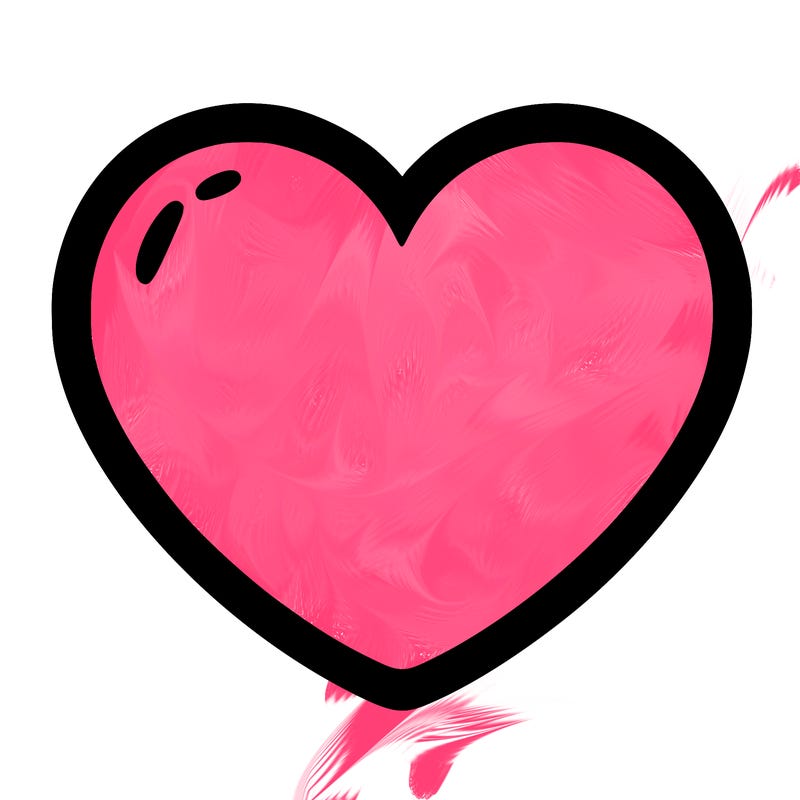 a blank heart
