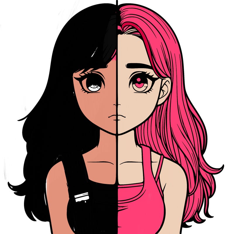 realistic girl split