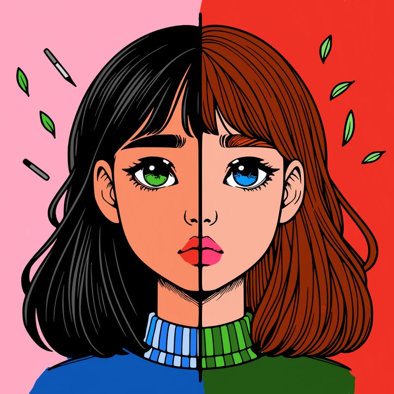 realistic girl split