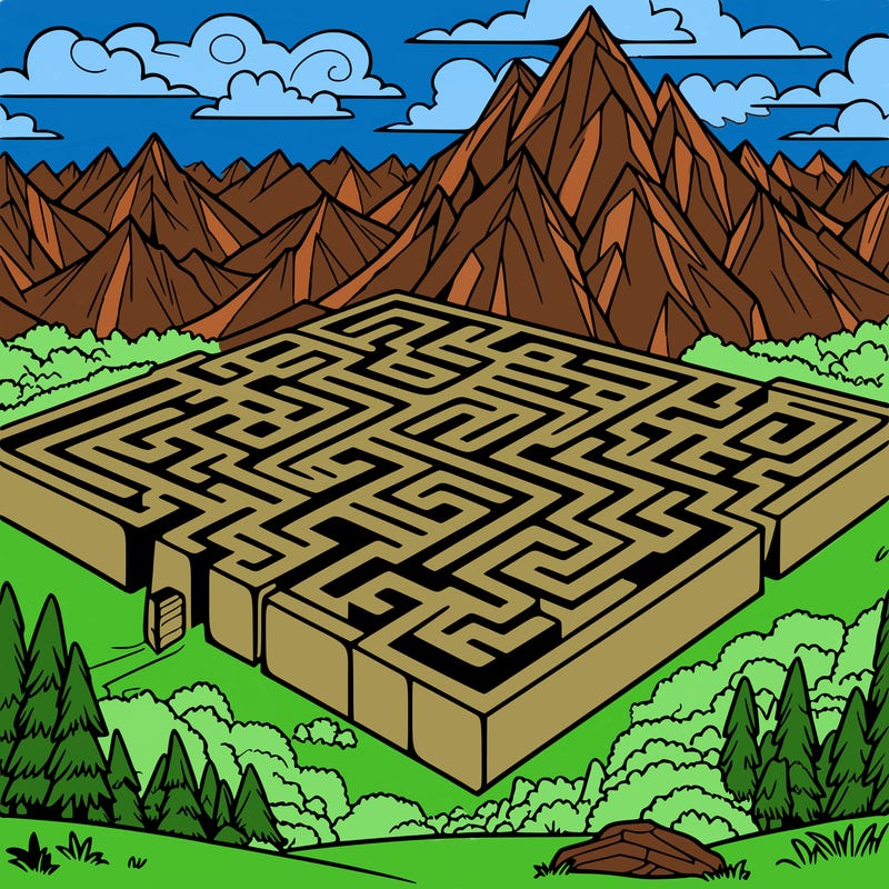 a giant maze
