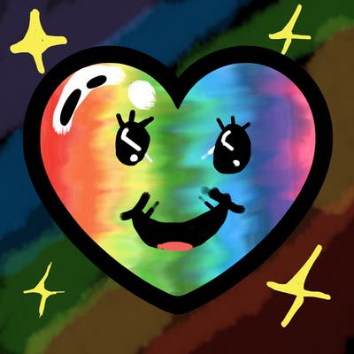 a blank heart