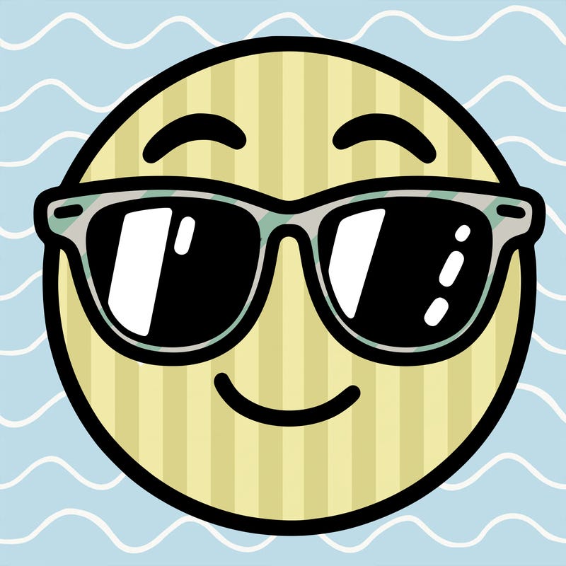 emoji with sunglasses
