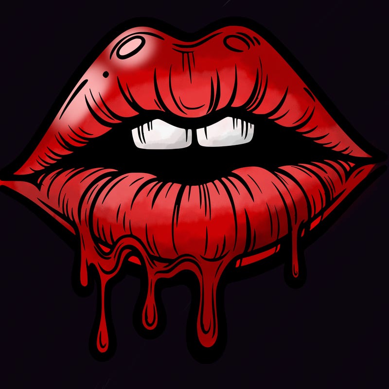 lips that look realistic and drip