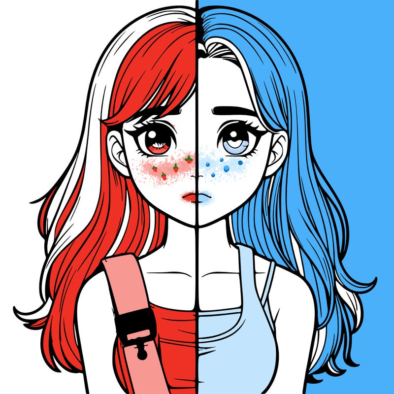 realistic girl split