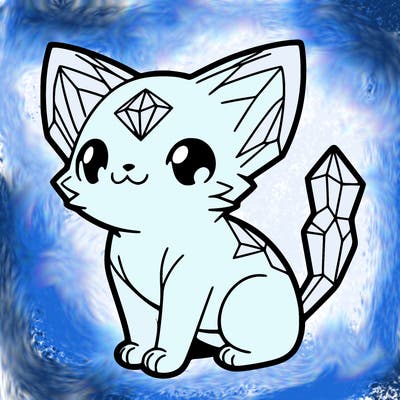 crystal kitten