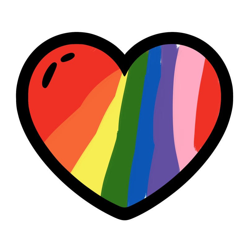 a blank heart