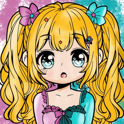 cute sweet anime girl