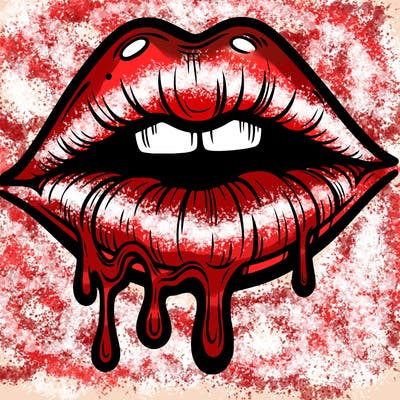 lips that look realistic and drip