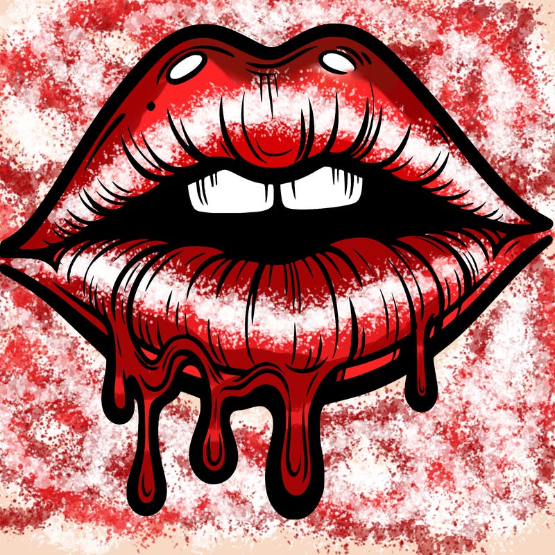 lips that look realistic and drip