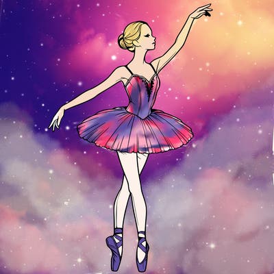 realistic ballerina