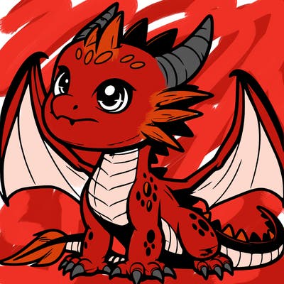 fierce baby night dragon