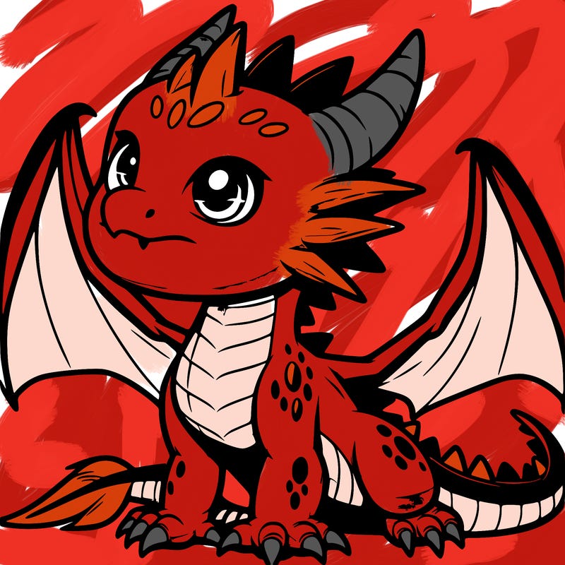 fierce baby night dragon