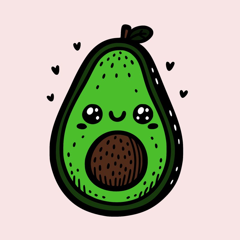 cute avocado