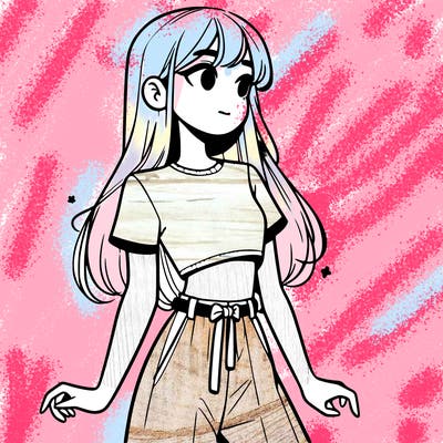 girl in a cute crop top