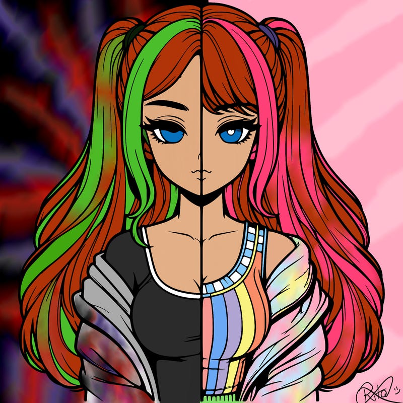 realistic girl split