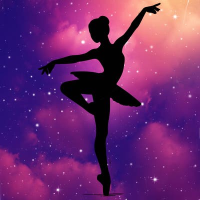 realistic person doing ballet