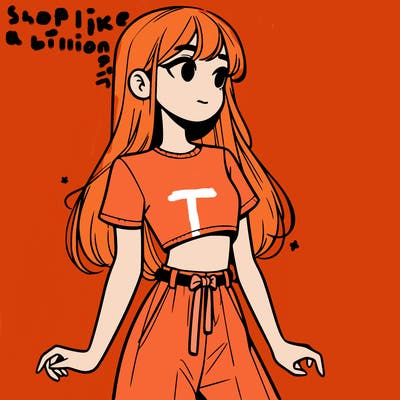 girl in a cute crop top