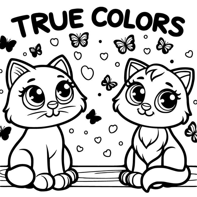 "true colors" written