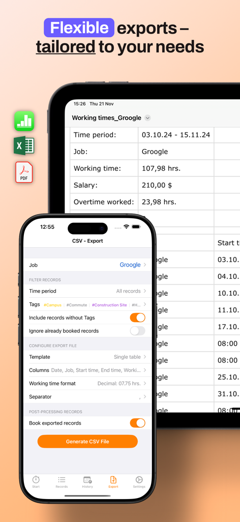 myWork - Time tracking - Business App | MWM