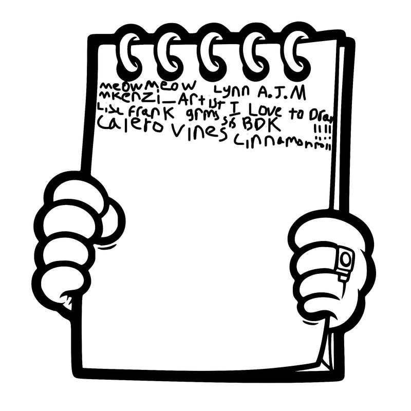 a blank piece of paper