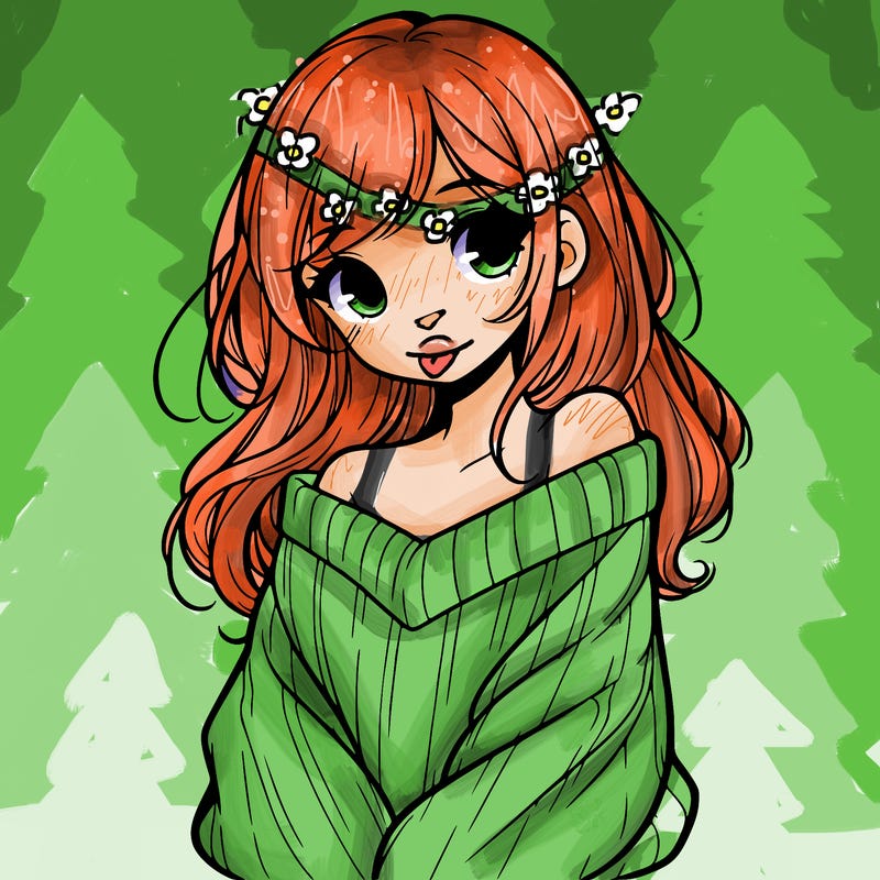 shy pretty girl wearing a sweater that is falling off one shoulder portrait