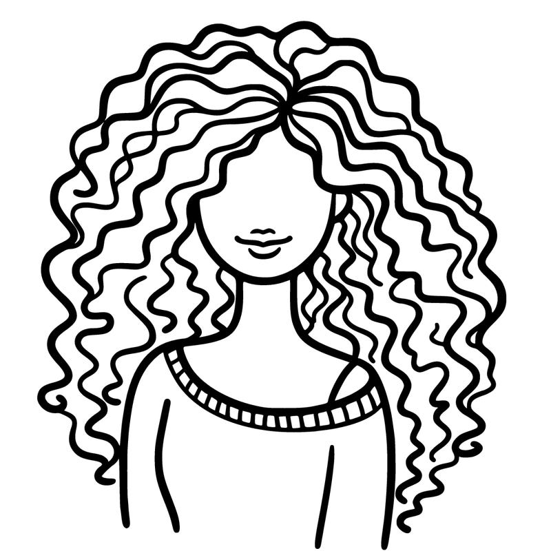 woman with curly