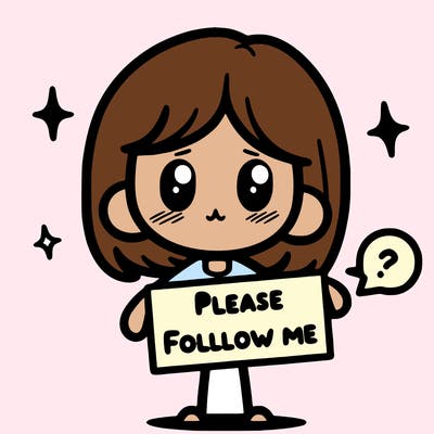 please follow me
