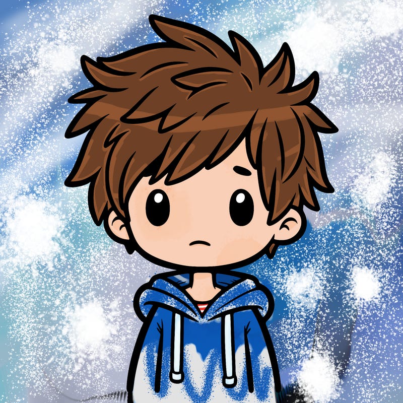 boy with dirty blonde hair in a messy hairstyle wearing a hoodie