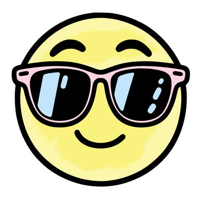 emoji with sunglasses