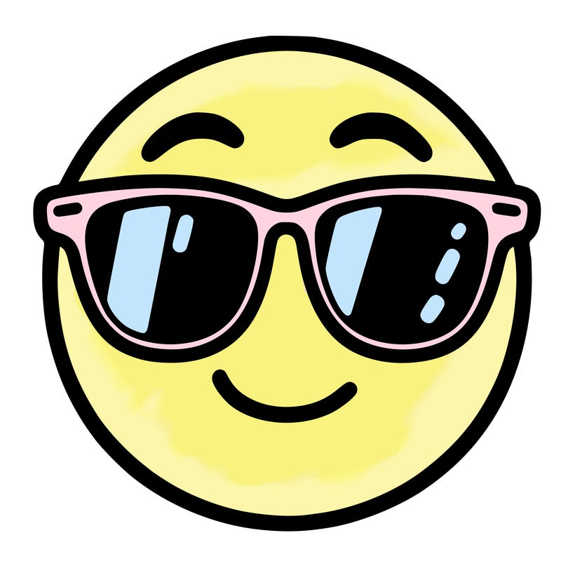 emoji with sunglasses