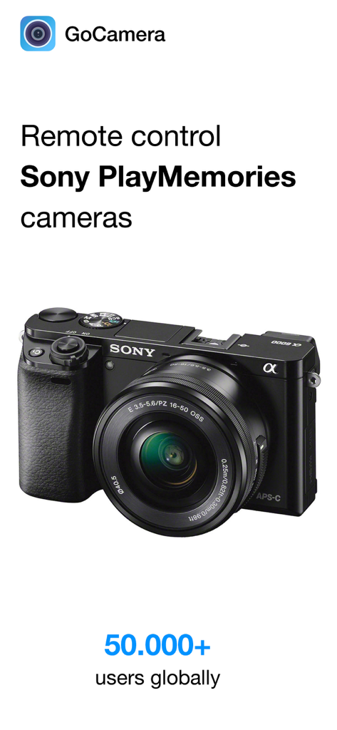 GoCamera – PlayMemories Mobile - GoCamera app for remote controlling Sony PlayMemories cameras