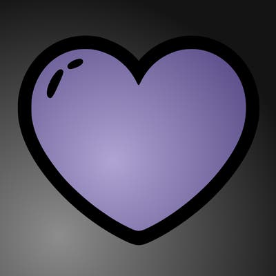 a blank heart