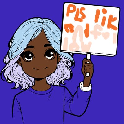 realistic girl holding up a sign