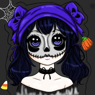 realistic girl halloween