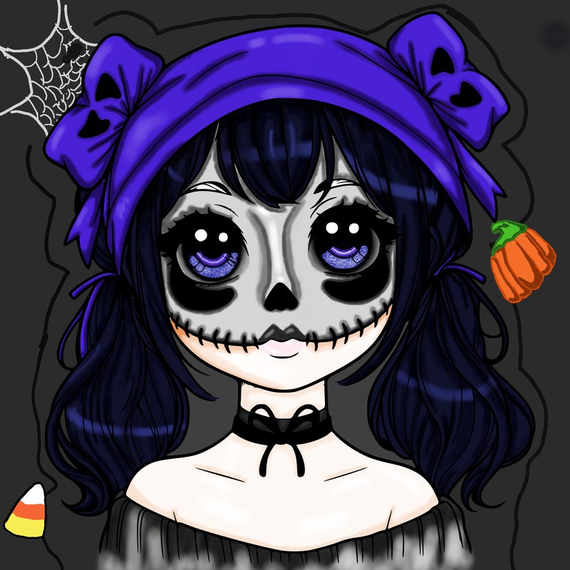 realistic girl halloween