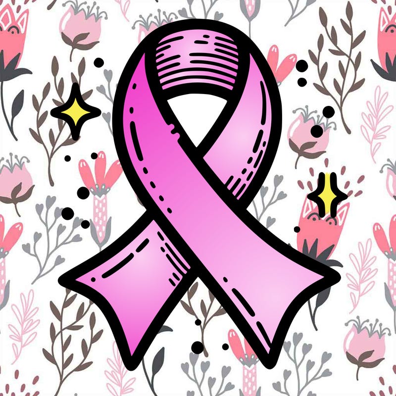 ribbon symbol of national breast cancer awareness month