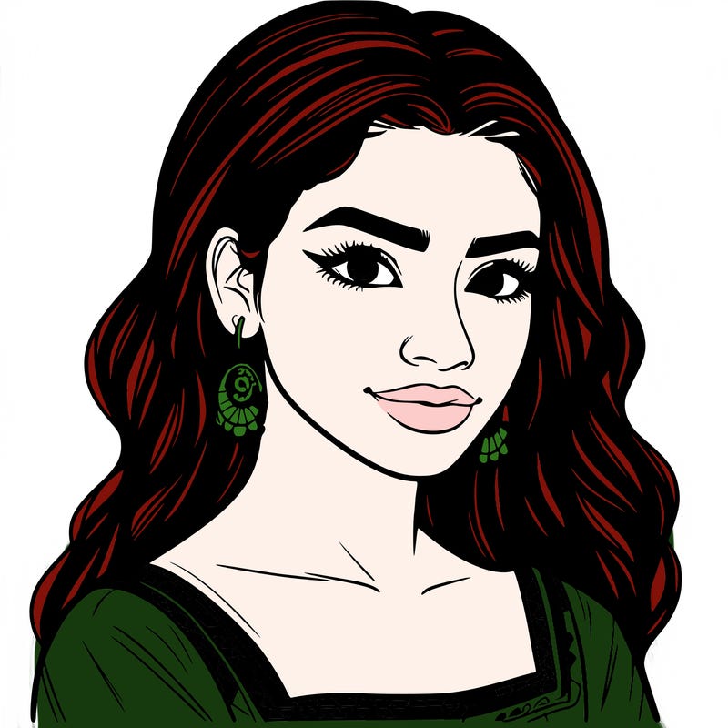 realistic detailed latina woman